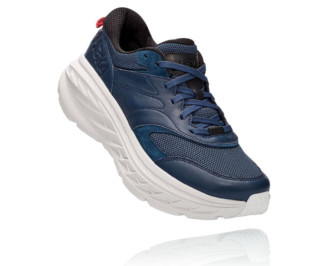 Hoka One One All Gender Bondi L South Africa - Womens Road Running Shoes - Navy,HLGYJ-7193